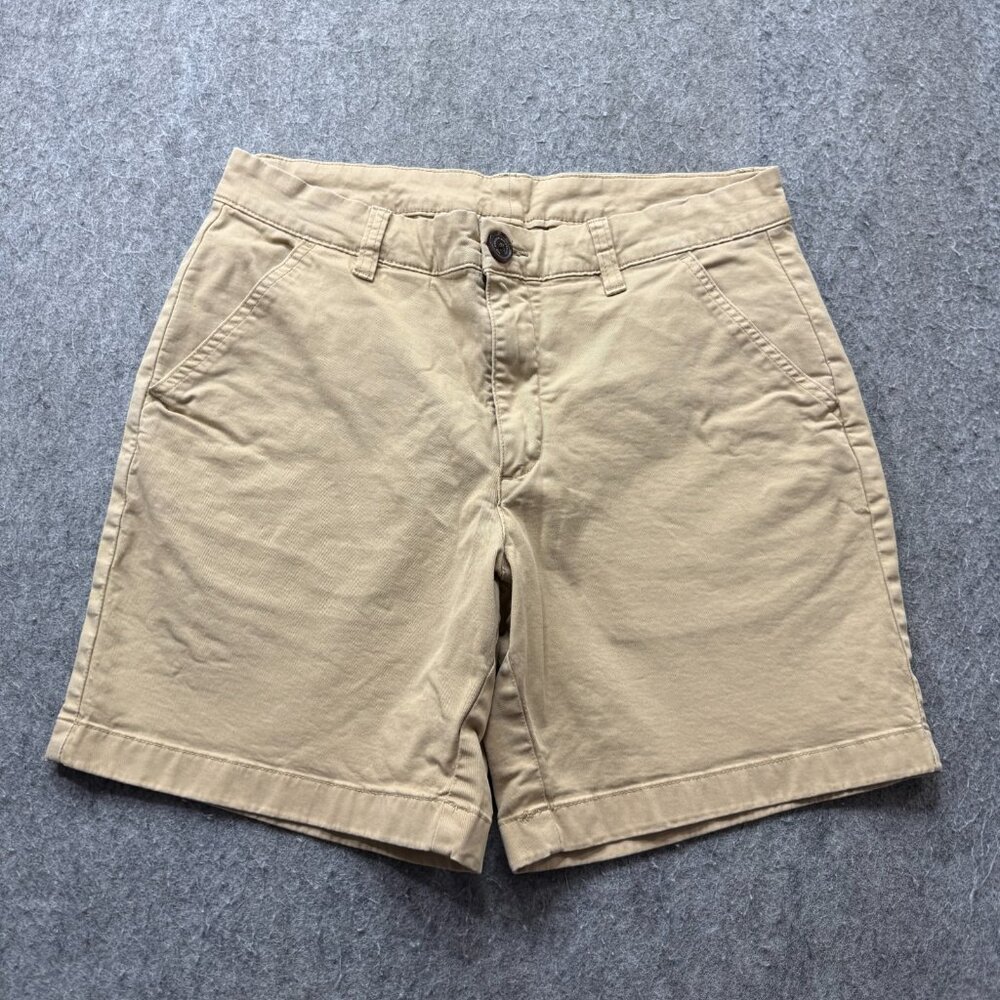 Chubbies Khakinators Shorts Men 30 Beige 7" Regular Fit Stretch Chino Khaki